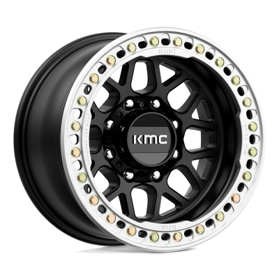 KMC - KMC Wheels KM235 GRENADE CRAWL BEADLOCK 17x9 8x6.5 -38mm Black KM23579080738N