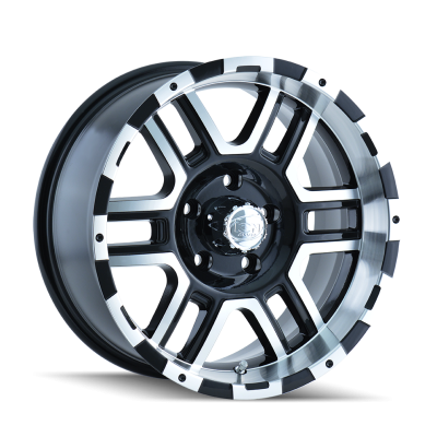 Ion Alloy - Ion Alloy 179 Series 16x8 5x135 10mm Matte Black/Machined 179-6835B