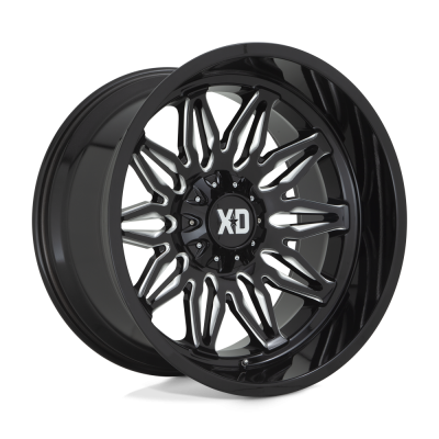 XD - XD Wheels XD859 GUNNER 20x10 5x5.0 5x5.5 -18mm Gloss Black/Milled XD85921035318N
