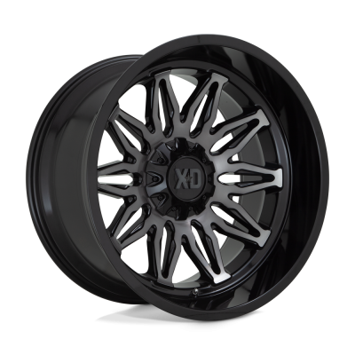 XD - XD Wheels XD859 GUNNER 22x10 5x5.0 5x5.5 -18mm Black/Machined XD85922035418N