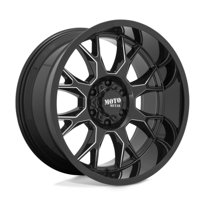 Moto Metal - Moto Metal MO806 20x10 8x180 -18mm Gloss Black/Milled MO80621088318N
