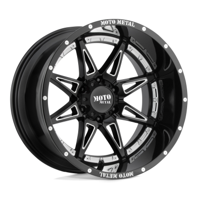 Moto Metal - Moto Metal MO99329088300 MO993 HYDRA 20x9 8x180 0mm Gloss Black/Milled