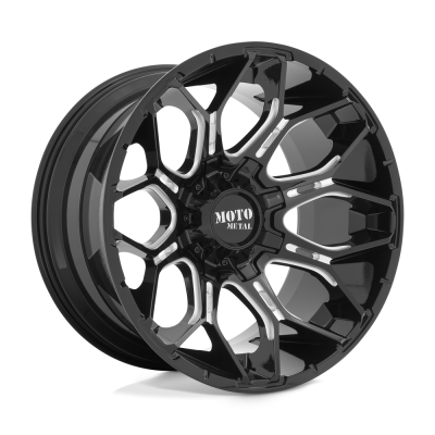 Moto Metal - Moto Metal MO80821067318N MO808 Sniper 20x10 6x135/5.5 -18mm Gloss Black/Milled