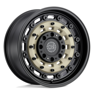 Black Rhino Hard Alloys - Black Rhino Wheels ARSENAL 17x9.5 5x5.0 5x5.5 -18mm Black/Sand 1795ARS-80035D78