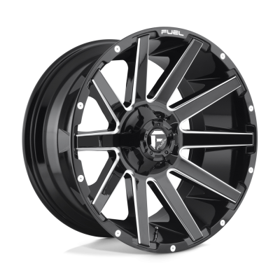 Fuel 1PC - Fuel Off Road D615 CONTRA 20x9 5x5.0 5x5.5 20mm Gloss Black/Milled D61520905757