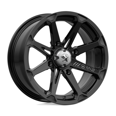MSA Offroad Wheels - MSA Wheels M12 DIESEL 15x7 4x137 10mm Gloss Black M12-05737