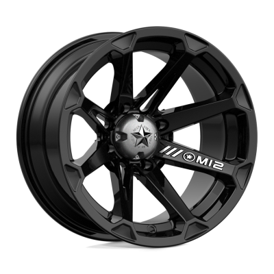 MSA Offroad Wheels - MSA Wheels M12 DIESEL 14x7 4x110 -47mm Gloss Black M12-14710