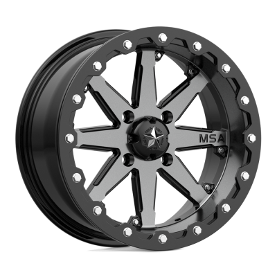 MSA Offroad Wheels - MSA Wheels M21 LOK BEADLOCK 15x7 4x110 0mm Charcoal M21-05710