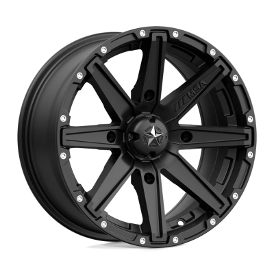 MSA Offroad Wheels - MSA Wheels M33 CLUTCH 15x7 4x110 10mm Satin Black M33-05710