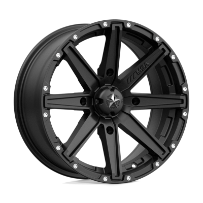 MSA Offroad Wheels - MSA Wheels M33 CLUTCH 16x7 4x137 10mm Satin Black M33-06737
