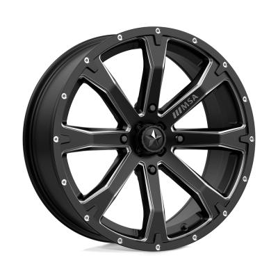 MSA Offroad Wheels - MSA Wheels M42-08756 M42 BOUNTY 18x7 4x156 10mm Satin Black/Milled