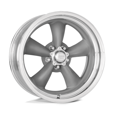 American Racing Vintage - American Racing VN205 TORQ THRUST II 15x6 5x4.75 -5mm Gray VNCL205566132