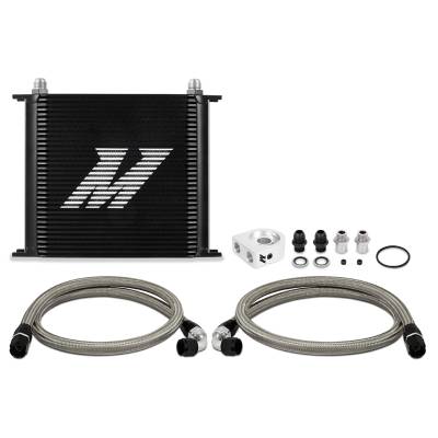 Mishimoto - Mishimoto MMOC-U34BK Black 34-Row Universal Oil Cooler Kit