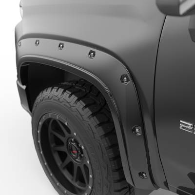 EGR - EGR 791884-GBA Bolt-On Look Fender Flares Black 20-25 Silverado HD