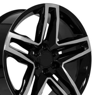 OE Wheels LLC - OE Wheels CV34B 22x9 6x5.5 26mm Gloss Black CV34B-22090-6550-26MB