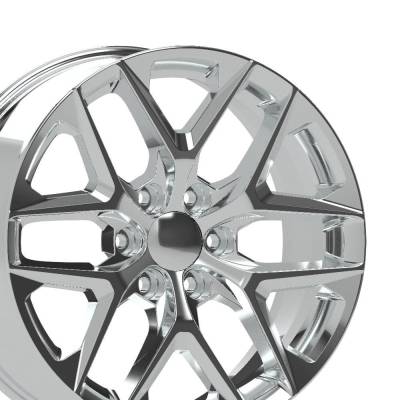 OE Wheels LLC - OE Wheels CV62 20x9 6x5.5 28mm Chrome CV62-20090-6550-28C