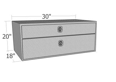 Unique Truck Accessories - Unique Truck UB30-20TD 30"x20" UnderBody w/Top Drawer