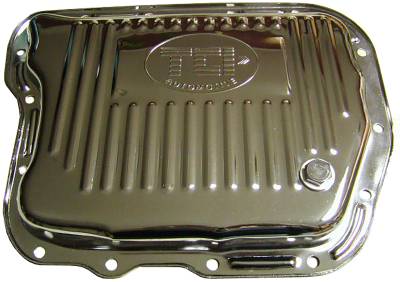 TCI Automotive - TCI 128011 Torqueflite 727 Chrome-Plated Stock Depth Pan