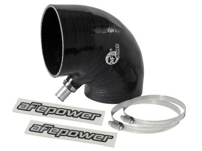 aFe Power - aFe 59-00113 Air Intake Tubing Coupler 4 x 4.25" ID x 90-DEG Elbow Silicone