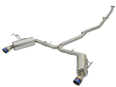aFe Power - aFe 49-36615-L 2.5-2.25" Cat-Back Dual-Exit Exhaust System for 16-21 Civic 1.5L