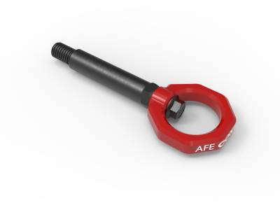 aFe Power - aFe 450-502002-R Rear Tow Hook Red for 12-20 BMW 2.0/3.0L