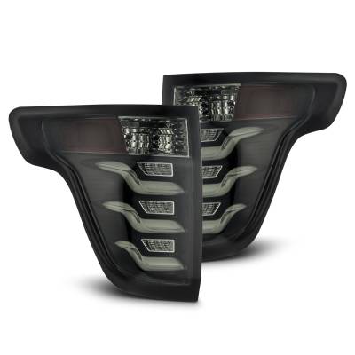 AlphaRex - AlphaRex 660010 Pro-Series LED Taillights Jet Black for 11-15 Ford Explorer