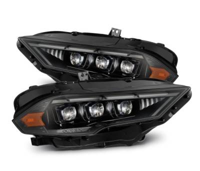 AlphaRex - AlphaRex 880263 Alpha Black LED MKII Projector Headlights for 18-23 Ford Mustang