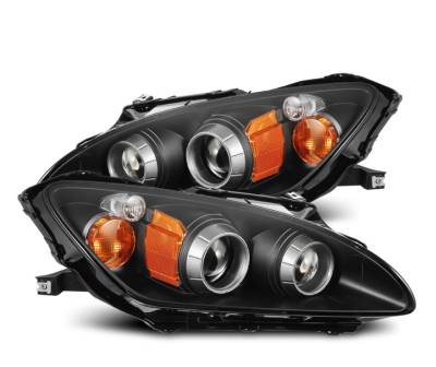 AlphaRex - AlphaRex 880271 Black LED Projector Headlights for 99-09 Honda S2000 AP1/AP2