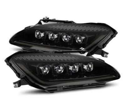 AlphaRex - AlphaRex 880272 Alpha Black LED Projector Headlights for 99-09 Honda S2000 AP1/2