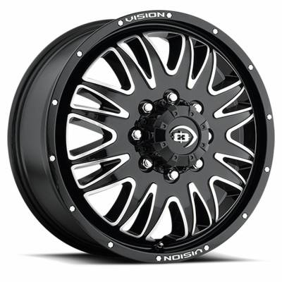 Vision Wheel - Vision Wheel 401 Rival 20x8.25 8x170 -166.1mm Black/Machined 401H2870BMFRL