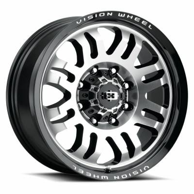 Vision Wheel - Vision Wheel 409 Inferno 17x9 6x4.5 12mm Gloss Black/Machined 409-7986GBMF12