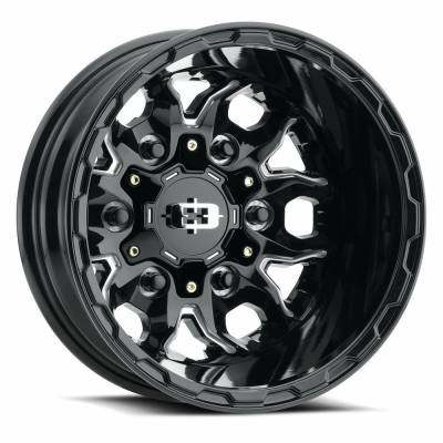 Vision Wheel - Vision Wheel 410 Korupt 16x6 6x180 -130mm Gloss Black/Milled 410-6678GBMS-130