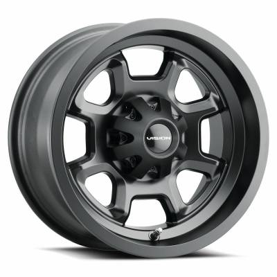 Vision Wheel - Vision Wheel 415 Bomb 12x7 4x136 2.5mm Matte Black 415-127136MB4