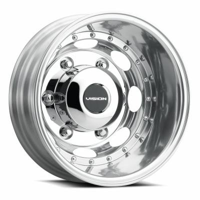 Vision Wheel - Vision Wheel 181Z Hauler 16x5.5 6x205 -126.05mm Polished 181Z6526PCCR161