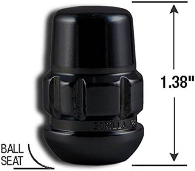 Gorilla Automotive - Gorilla Automotive 38431XLBC Wheel Lock Set 12mm x 1.50 Thread Size for Honda