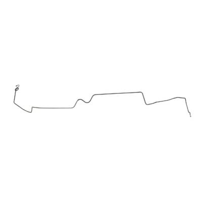 The Right Stuff Detailing - The Right Stuff FIN6901 Chevy/Pontiac Power Brake Hydraulic Line Front Rearward