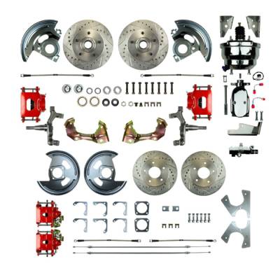 The Right Stuff Detailing - The Right Stuff Detailing AFXDC41DZX Front & Rear Brake Conversion Kit for GM