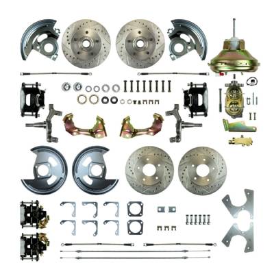The Right Stuff Detailing - The Right Stuff Detailing AFXDC42DS FR/RR Brake Conversion Kit for Chevy/Pontiac