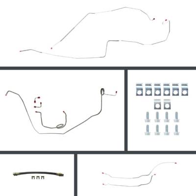 The Right Stuff Detailing - The Right Stuff FOM67H2 67 Chevy Camaro Manual Disc Brake Hydraulic Line Kit