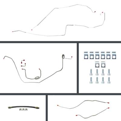 The Right Stuff Detailing - The Right Stuff FOM67H4 67 Chevy Camaro Manual Brake Hydraulic Line Kit