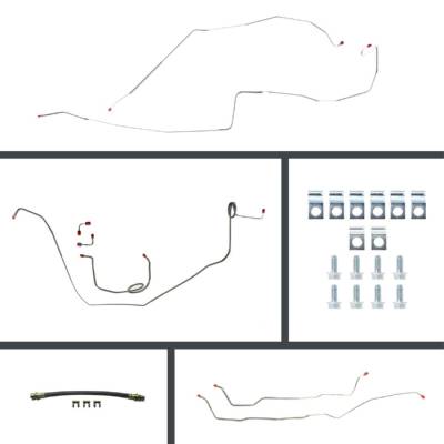 The Right Stuff Detailing - The Right Stuff Detailing FOM68H2 1968 Chevy Camaro Brake Hydraulic Line Kit