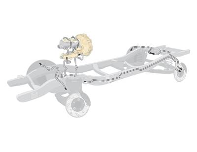 The Right Stuff Detailing - The Right Stuff Detailing AP72O7S Brake Hydraulic Line Kit for Dodge & Plymouth