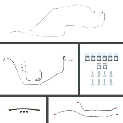 The Right Stuff Detailing - The Right Stuff Detailing FOM68H4 1968 Chevy Camaro Brake Hydraulic Line Kit