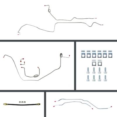 The Right Stuff Detailing - The Right Stuff Detailing FOM69H2 1969 Chevy Camaro Brake Hydraulic Line Kit