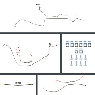 The Right Stuff Detailing - The Right Stuff Detailing FOM69H4 1969 Chevy Camaro Brake Hydraulic Line Kit