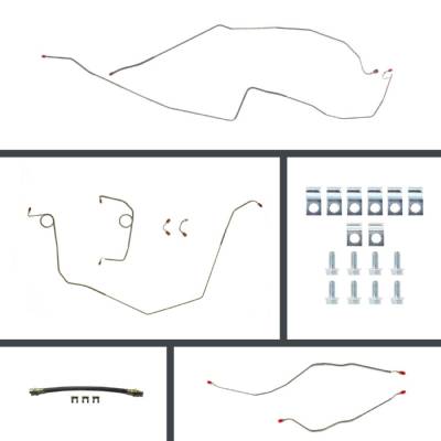 The Right Stuff Detailing - The Right Stuff Detailing FOP67H4 67 Chevy Camaro Brake Hydraulic Line Kit