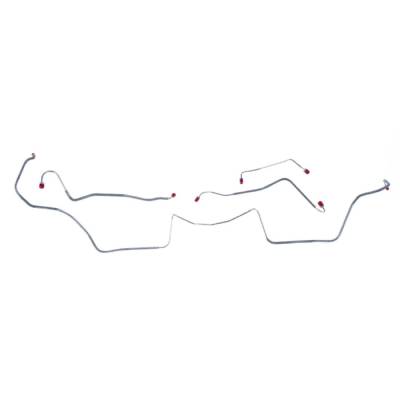The Right Stuff Detailing - The Right Stuff AKT6706 Pontiac Manual Drum Brake Hydraulic Line Kit Front