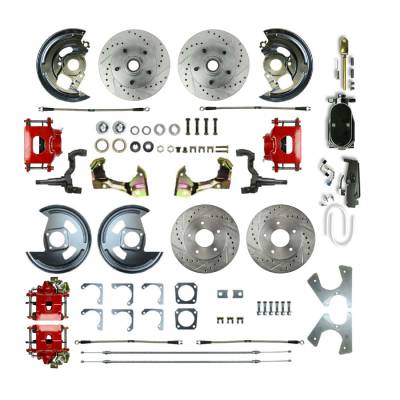 The Right Stuff Detailing - The Right Stuff AFXSD41CZY Select GM Cars Brake Conversion Kit Front/Rear