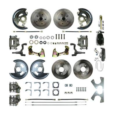 The Right Stuff Detailing - The Right Stuff AFXSD42CY Chevy/Pontiac Brake Conversion Kit Front/Rear