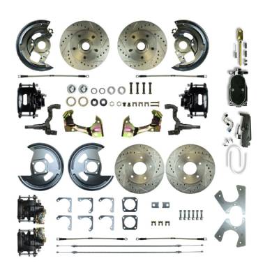 The Right Stuff Detailing - The Right Stuff AFXSD43CSY 62-67 Chevy II Brake Conversion Kit F/R